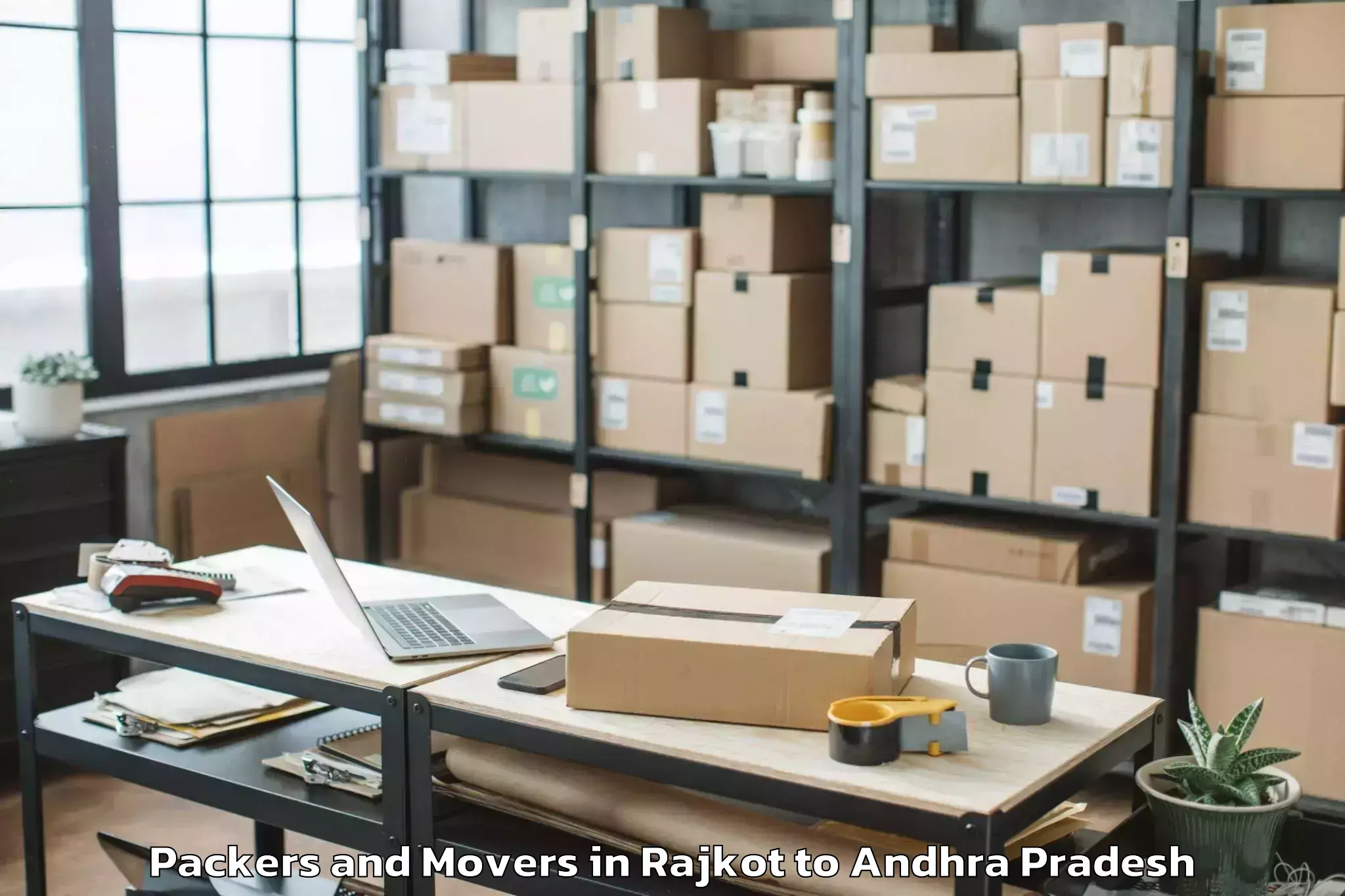 Book Rajkot to Valetivari Palem Packers And Movers